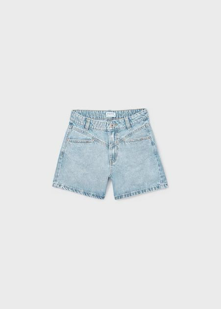 Pantalón corto tejano remaches
