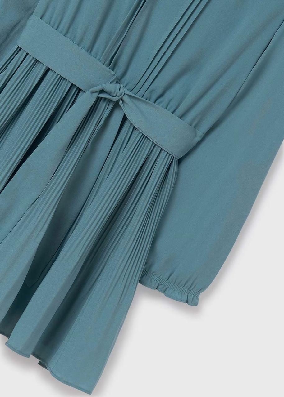 Vestido plisado crepe