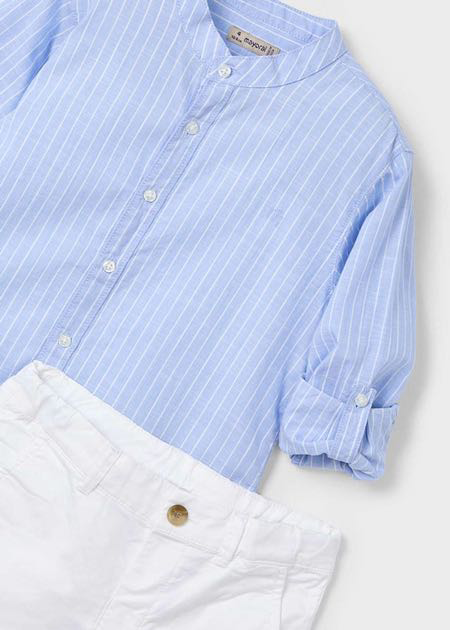Conjunto bermuda camisa m/l c/ma
