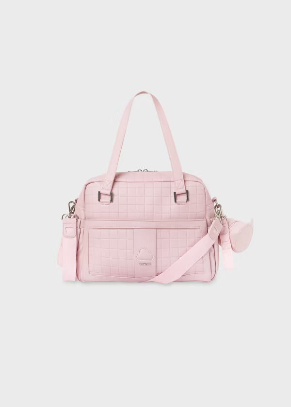 Bolso acolchado y portachupete