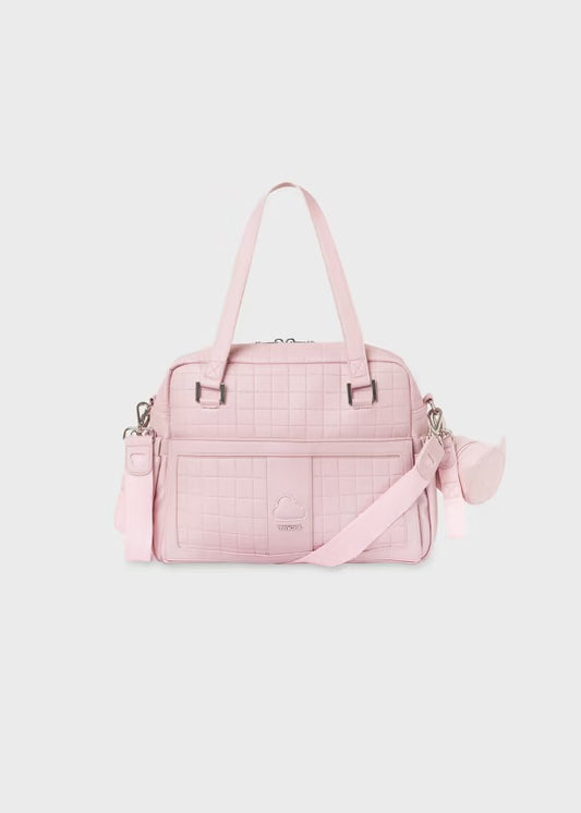 Bolso acolchado y portachupete