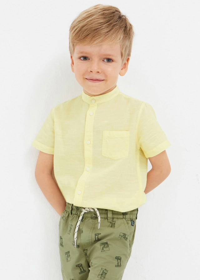 Camisa m/c c/mao lino