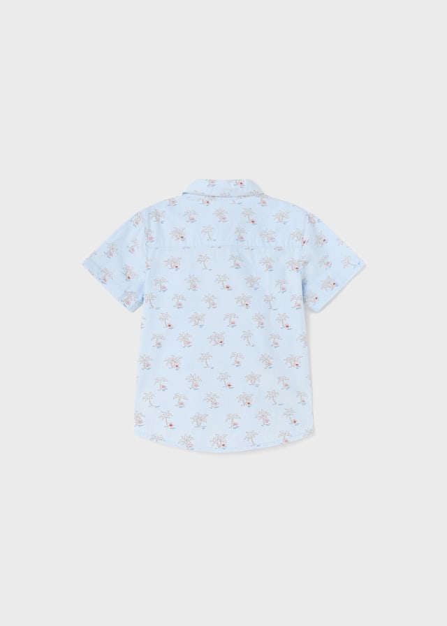 Camisa m/c estampado grande
