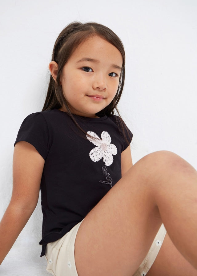 Camiseta m/c flor