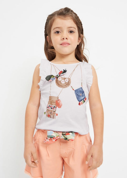 Camiseta tirantes bolsitos