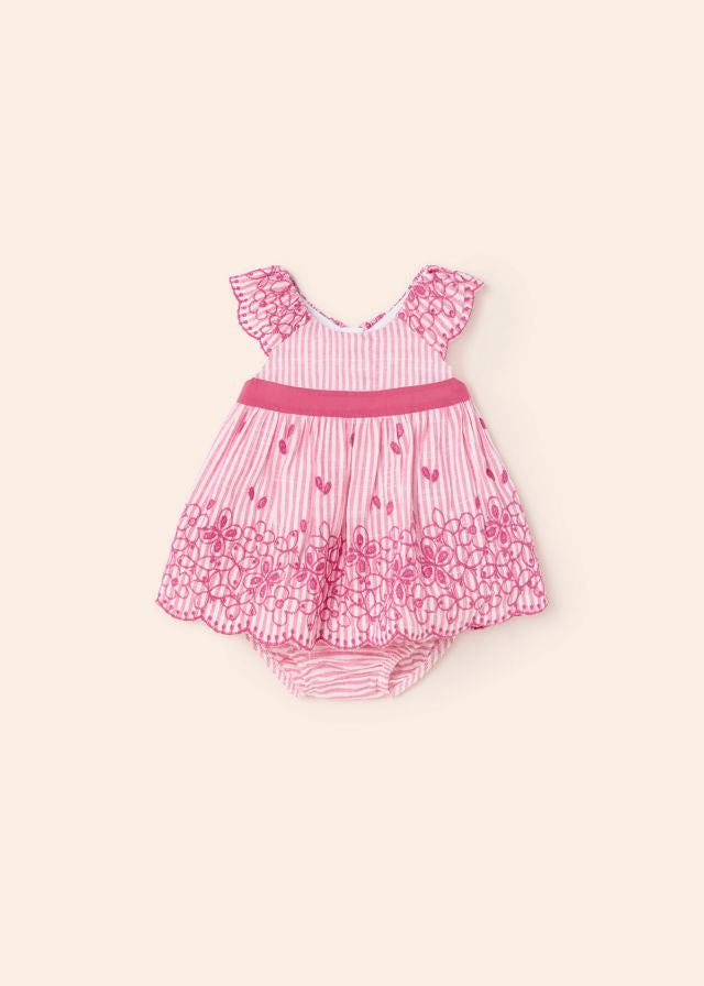 Vestido bordado cenefa