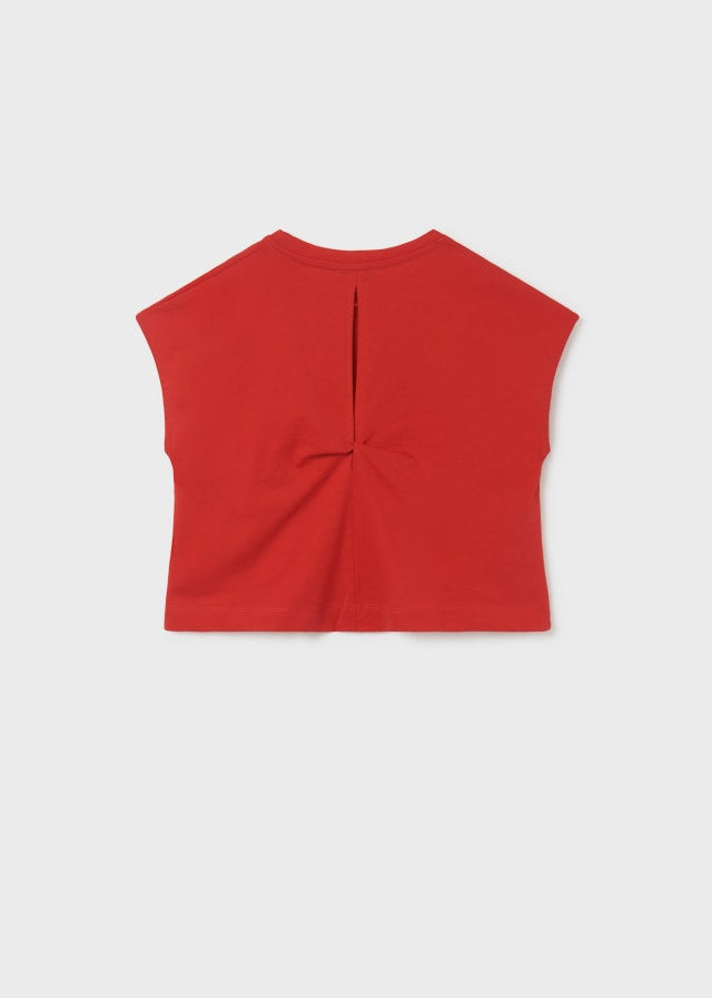 Camiseta m/c nudo espalda