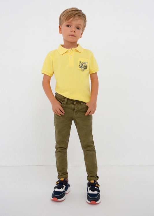 Pantalón sarga elastan