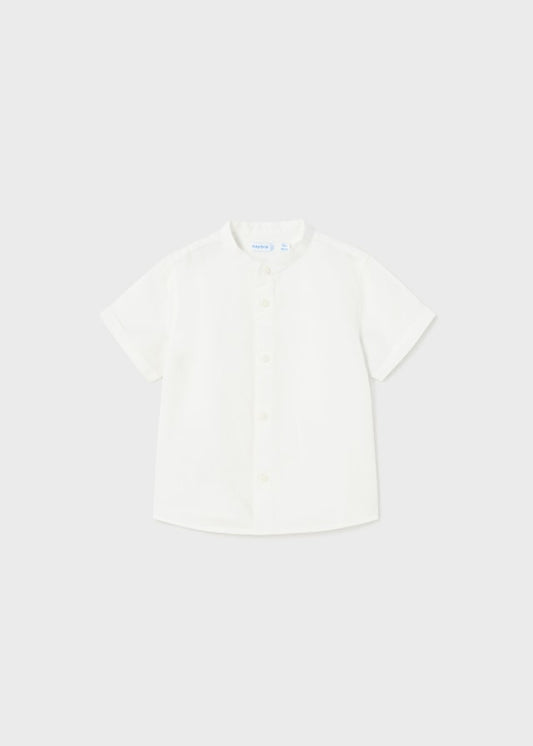 Camisa m/c cuello Mao lino