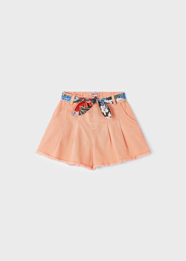 Pantalón corto sarga