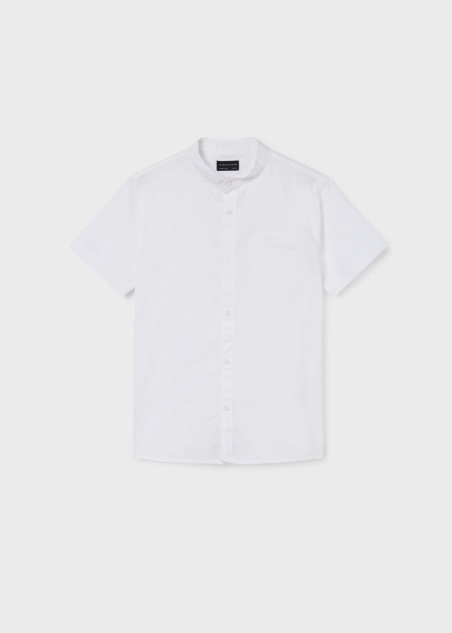 Camisa m/c cuello mao