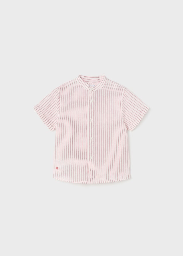 Camisa m/c cuello lino
