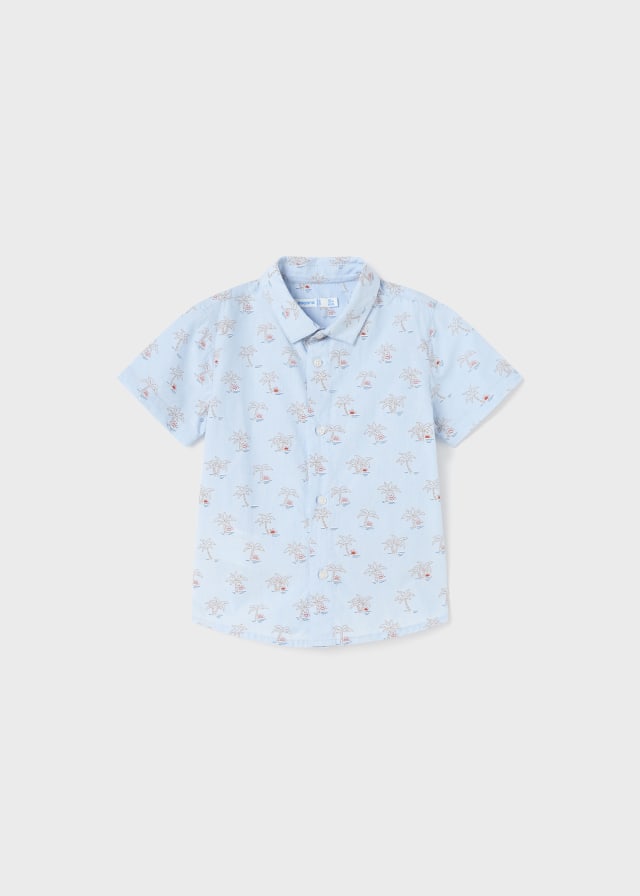 Camisa m/c estampado grande