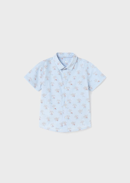 Camisa m/c estampado grande