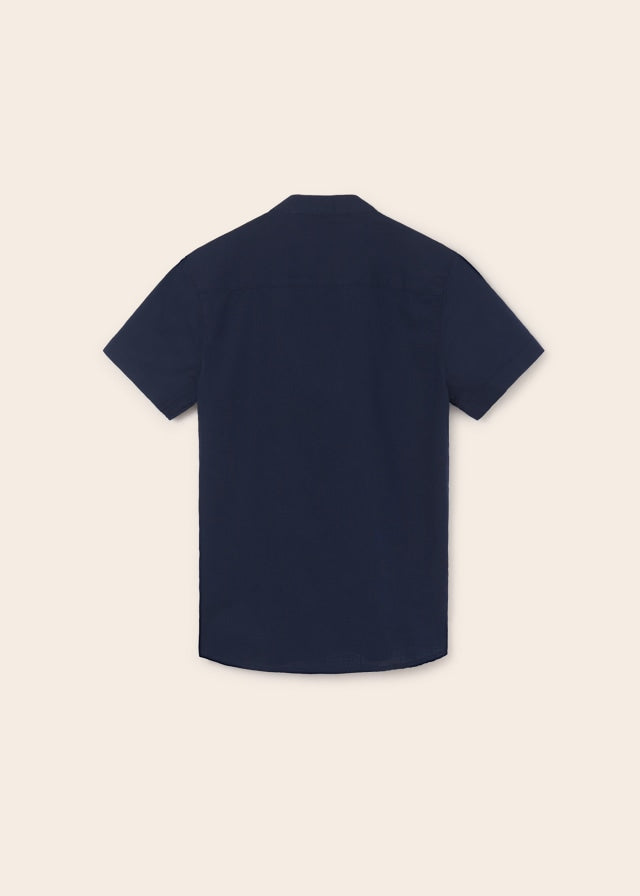 Camisa m/c cuello mao