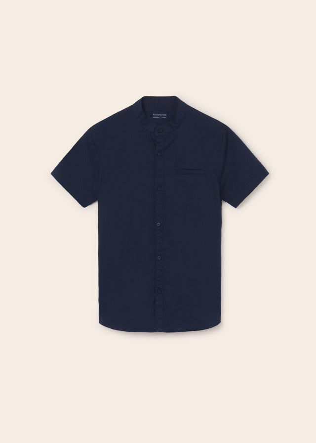 Camisa m/c cuello mao